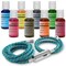 PointZero Airbrush Cake Decorating Kit - Airbrushing Set Includes Air Compressor, Hose, Gravity Feed Dual-Action Airbrush, Set of 8 Food Colors